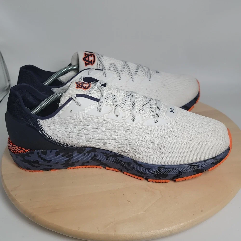 Under Armour HOVR Sonic 4 Auburn Tigers Mens Size 13 White Navy Running Shoes